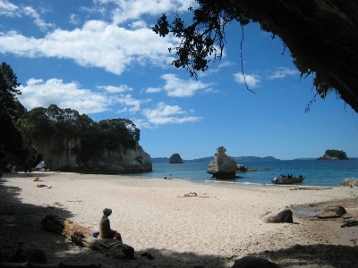 Coromandel Reisetipps: Strand bei der Cathedral Cove