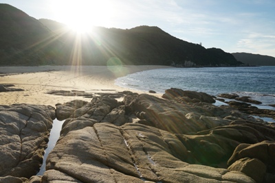 Abel Tasman Tipps: Sonnenuntergang in Anapai 