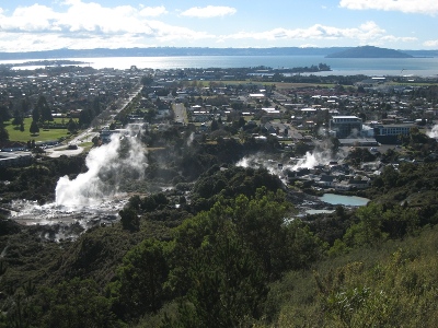 Rotorua Reisetipps: Whakarewarewa Aussichtspunkt