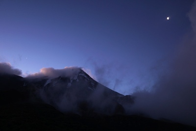 Taranaki Reisetipps - Mount Egmont in der Nacht