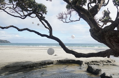 Waiheke Sehenswürdigkeiten - schöner Strand von Onetangi