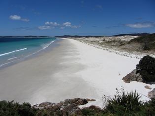 Northland region: silica beaches Karikari