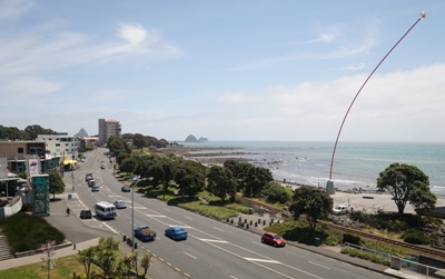 Taranaki travel tips - Waterfront and Wind Wand in New Plymouth