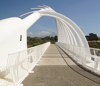 Taranaki travel tips - Te Rewa Rewa bridge in New Plymouth