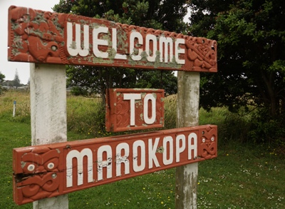 Waikato travel tips - Marokopa welcome near Waitomo
