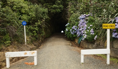 Waikato travel tips - Waikawau tunnel entrance