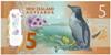 New Zealand money: 5 dollars
